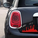 Funny Red Blood Drop Stickers Vinyl Decal for Car Motor Tail Light Window Bumper Decoration