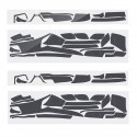 Interior Carbon Fiber Decal Sticker Wrap Trim Dash Kit For Honda Civic 2012-2014