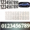 Number Reflective Sticker Car Vinyl Decal Street Address Mail Box Number Stickers White Black