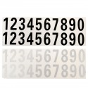 Number Reflective Sticker Car Vinyl Decal Street Address Mail Box Number Stickers White Black