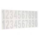 Number Reflective Sticker Car Vinyl Decal Street Address Mail Box Number Stickers White Black