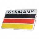 Pair 3D Aluminum Germany Flag Badge Emblem Car Stickers Decal Decoration