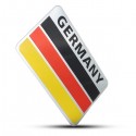 Pair 3D Aluminum Germany Flag Badge Emblem Car Stickers Decal Decoration