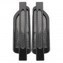 Pair Black Car Auto Side Air Flow Fender Stickers Intake Vent Grille Cover Decor