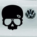 Car Sticker Skeleton Demon Reflective Motorcycle Wind Shield Decal 14*14cm