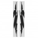 Sports Racing Stripe Graphic Sticker Red Auto Car Body Side Door Vinyl