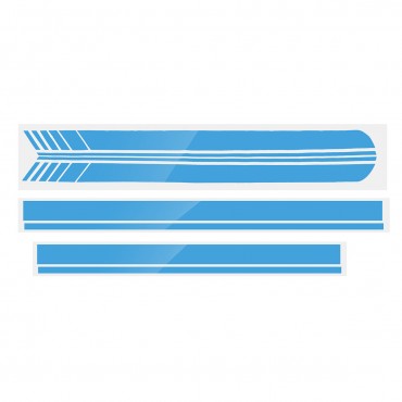 Universal Car Racing Body Side Stripe Skirt Roof Hood Decal Sticker for All Cars