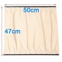 2X 50*47cm Simple Car Cotton Curtains Window Sunshade Sun Protection