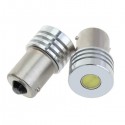 12V 1W 1156 High Power LED Car Light Bulb White+Warm White