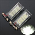 18 LEDs Number License Plate Lights White Lamp for BMW X5 E53 X3 E83