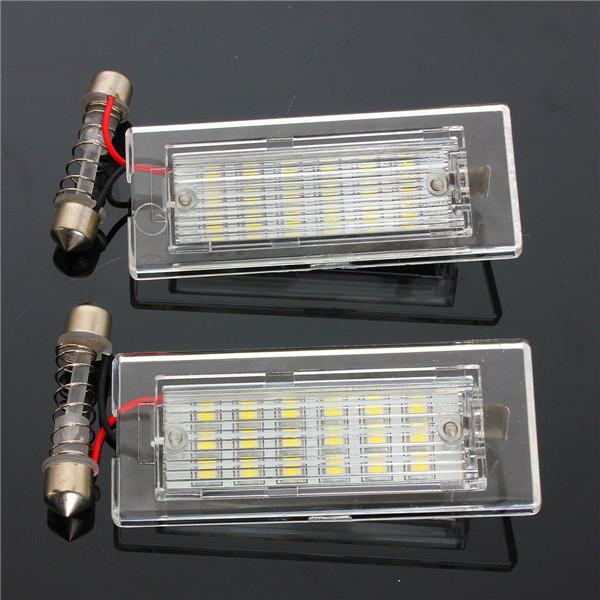 18 LEDs Number License Plate Lights White Lamp for BMW X5 E53 X3 E83