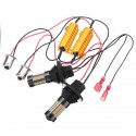 2PCS 1156 Bau15s/Ba15s LED Turn Signal Lights Dual-Color Switchback DRL Bulb with CANBUS Decoder