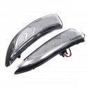 2Pcs Dynamic Flowing Water LED Wing Mirror Lamps Indicator Turn Lights For Ford Fiesta MK7 B-MAX 2008-18