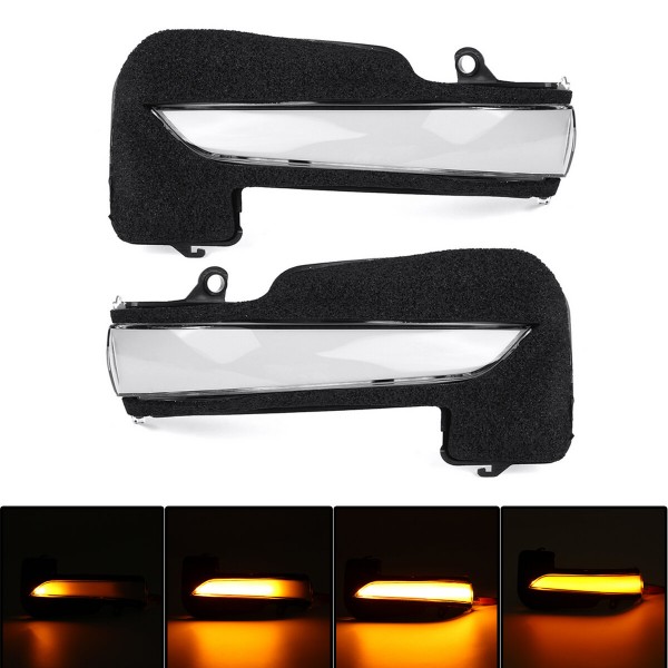 2Pcs Dynamic LED Side Wing Mirror Turn Indicator Light For Toyota Hilux Fortuner Innova Hynix