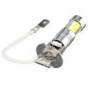 Car H3 White LED Projector COB 6000K Headlight Fog Driving Light