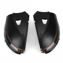 Car Side Rearview Mirror Cover Cab with LED Indicator Turn Signal Light for VW B7 Sagitar Scirocco Beetle