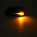 Car Side Rearview Mirror Cover Cab with LED Indicator Turn Signal Light for VW B7 Sagitar Scirocco Beetle