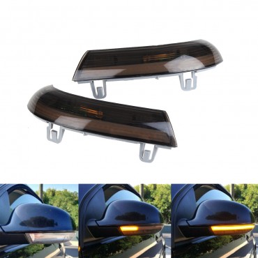 Dynamic LED Rearview Mirror Turn Signal Light Amber For VW Jetta Golf 6 MK6 Passat B6 2006-2011