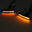 LED Side Marker Repeater Turn Indicator Lights Amber+ White For Land Rover Discovery 3 & 4 Freelander 2 Range Rover Sport