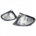 Pair Corner Lights Side Light For BMW E46 3-Series 4DR 02-05 325i 330i Clear Lens