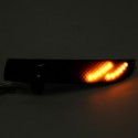 Pair Smoked Dynamic LED Rear View Mirror Turn Signal Lights Yellow For Ford Kuga Ecosport 2013-2019