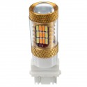 T25 3157 DC10-30V 27W 1400LM 4014 54 LED Yellow Car Turn Lights White DRL Daytime Running Lights