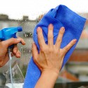 10PCS Microfiber Cleaning Cloths Washing Towel Blue for Car Polishing Wax Detailing Drying