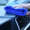 10PCS Microfiber Cleaning Cloths Washing Towel Blue for Car Polishing Wax Detailing Drying