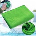 10Pcs Car Wash Soft Microfiber Cleaning Towels Green Clean Cloths 30x40cm