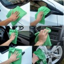 10Pcs Car Wash Soft Microfiber Cleaning Towels Green Clean Cloths 30x40cm