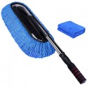 Car Wash Brush Cleaning Mop Broom Adjustable Telescoping Long Handle Car Cleaning Tools Rotatable Brush