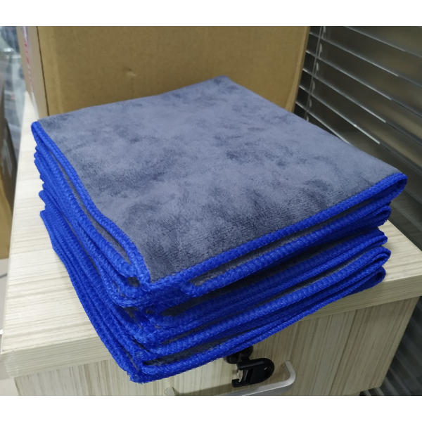 12Pcs 40*40CM Car Wash Towels Microfiber Washing Cleaning Cloth Care Polishing Plush Washing Drying Towel Grey