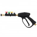 Universal Car High Pressure Power Washer Trigger 300 bar/3000PSI With 5 Color Nozzles Tips Cleaning