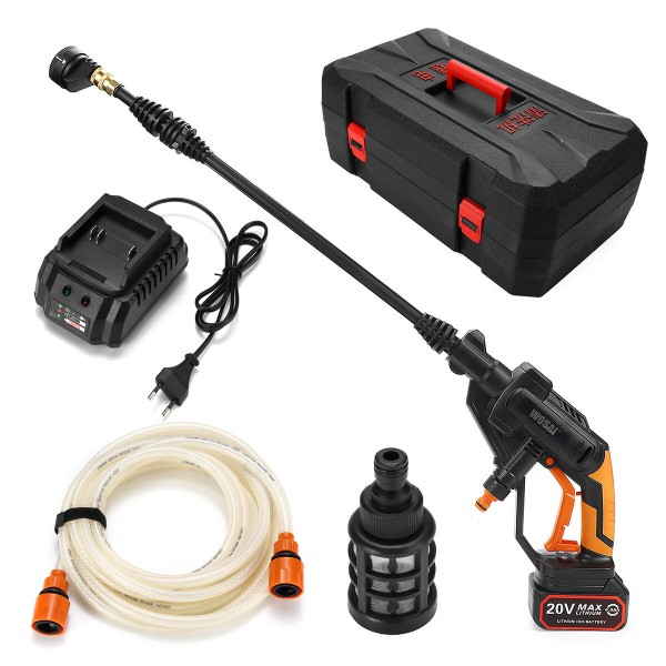 20V Portable 320PSI 22bar High Pressure Car Electric Washer Cleaning Auto Washing Set Tool