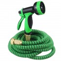 50/75/100FT Upgraded Expandable Garden Water Hose Function Spray Nozzle Green