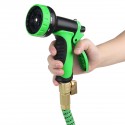 50/75/100FT Upgraded Expandable Garden Water Hose Function Spray Nozzle Green