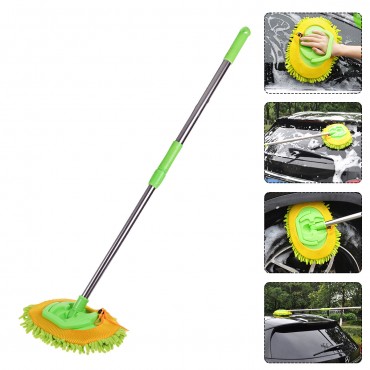 Adjust Car Wash Duster House Cleaning Brush Wax Mop Telescoping Dust Dusting