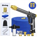 High Pressure Car Washer Tool Spray Adjustable Water Jet With 50FT Expandable Garden Hose Foam Pot Cleaning Water Tool