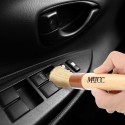 2PCS Car Detail Brush Cleaning Brush Premium Bristle With Wooden Handle