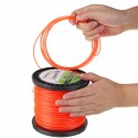 2.4mm 30m/50m/100m/170m/261m Heavy Duty Nylon Square Trimmer Strimmer Line Brushcutter Cord Rope