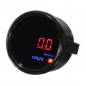 2inch 52mm 8-18V Voltage Volt Gauge Digital Blue+Red LED Display Black Face Meter