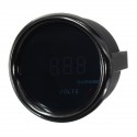 2inch 52mm 8-18V Voltage Volt Gauge Digital Blue+Red LED Display Black Face Meter