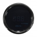 2inch 52mm 8-18V Voltage Volt Gauge Digital Blue+Red LED Display Black Face Meter