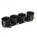 4pcs Motorcycle Carburetor Interface Pipe Adapter Manifold Rubber Gum For Yamaha XJR400