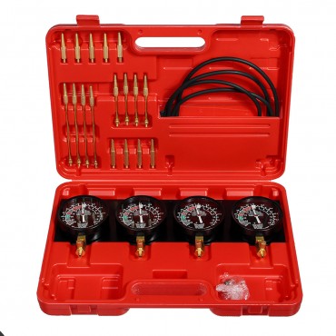 Carb Carburetor Vacuum Synchronizer Gauges Balancer Tool Kit For 2/4 Cylinder Motorcycle