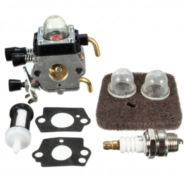 Carburetor Carb Spark Air Filter Gasket Bulb For Stihl Trimmer FS45 FS46 FS46C Zama