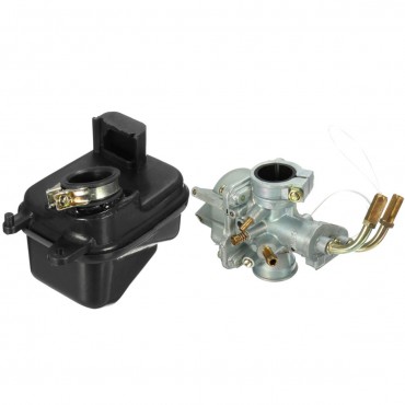 Carburetor and Air Filter Box For Yamaha PEEWEE PW50 PY50