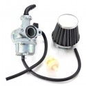 Motorcycle Carburetor + Air Filter For Honda CRF70F XR70R Carb (Mounting hole spacing 48mm)