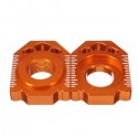 Pair CNC Rear Axle Spindle Chain Adjuster Blocks For SX EXC XCW 125-530 20mm
