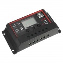 10A/20A/30A 12V/24V Solar Panel Chager Controller Photovoltaik Solarmodul LCD Display Dual USB